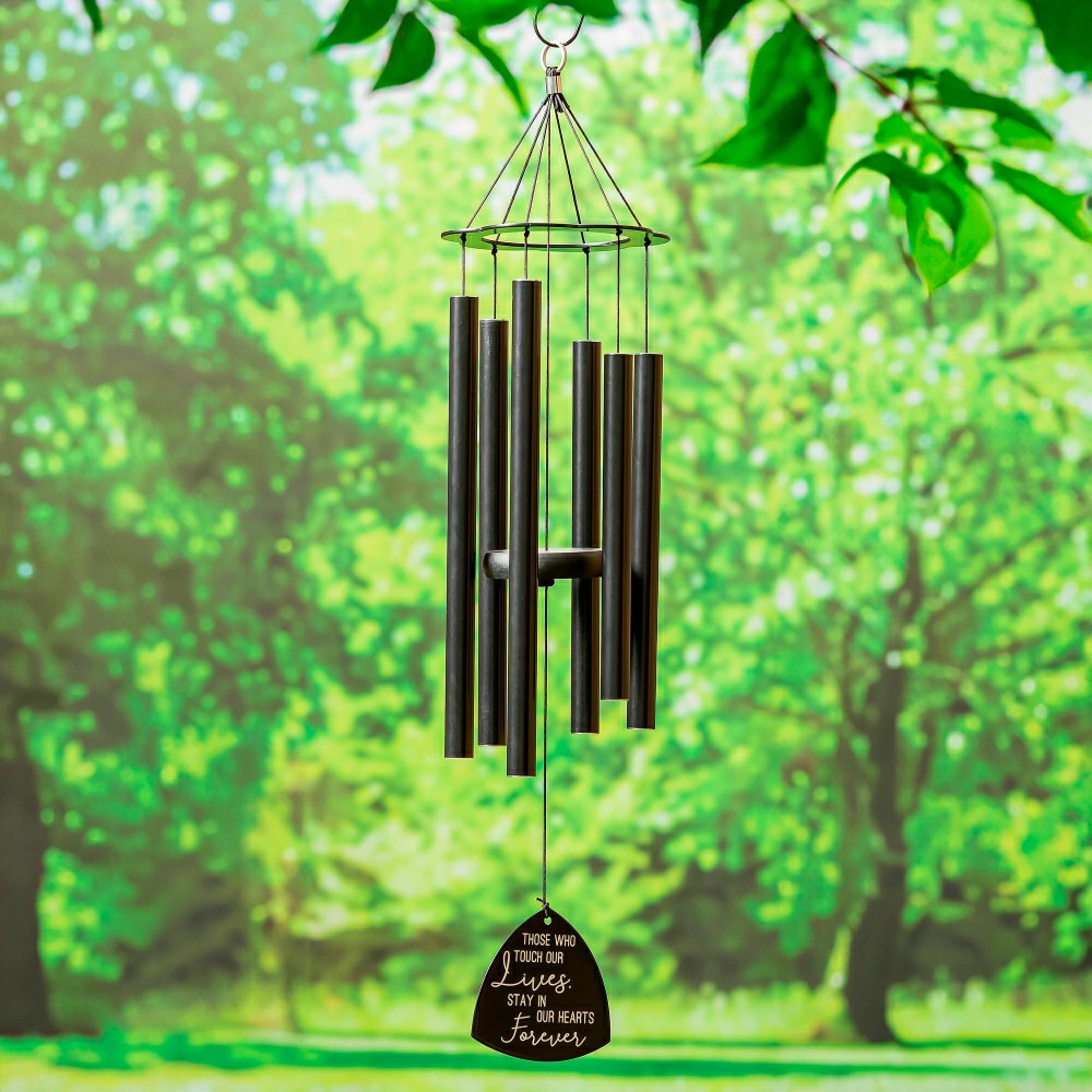 "Stay in Our Heart Forever" Hand-Tuned Avria Wind Chime, 30" H | Plow & Hearth