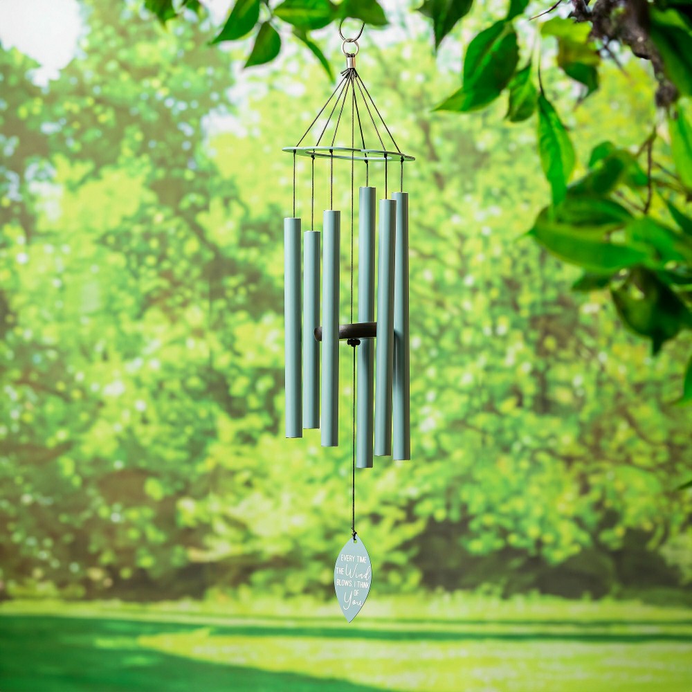 Hand Tuned Memorial "Every Time The Wind Blows I Think Of You" Wind Ch | Plow & Hearth