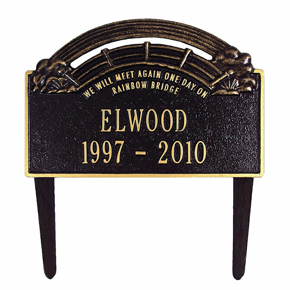 Rainbow Bridge Pet Memorial Plaque | Plow & Hearth