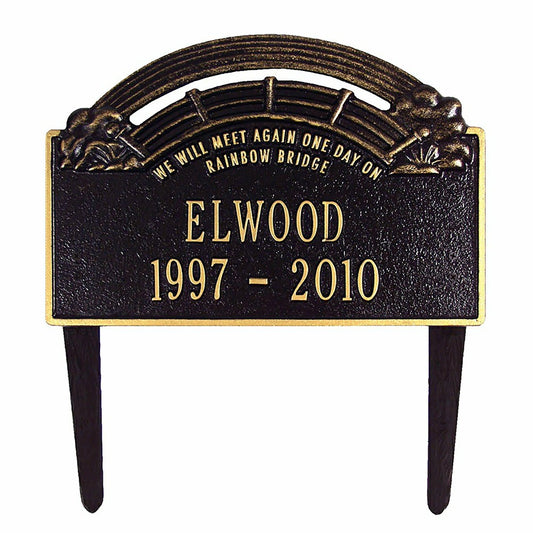 Rainbow Bridge Pet Memorial Plaque | Plow & Hearth