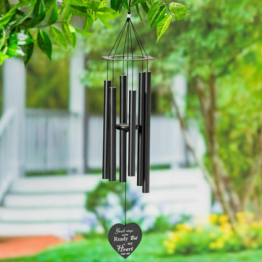 "Your Wings Were Ready" Avria Hand-Tuned Wind Chime, 30" H | Plow & Hearth