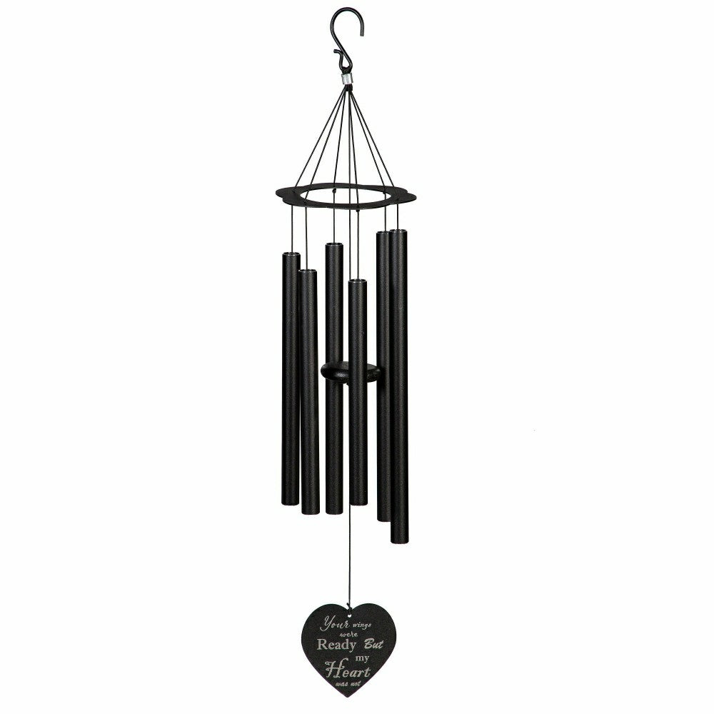 "Your Wings Were Ready" Avria Hand-Tuned Wind Chime, 30" H | Plow & Hearth