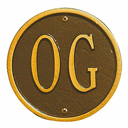 Beaded Oval Lawn Personalized Address Plaque | Plow & Hearth