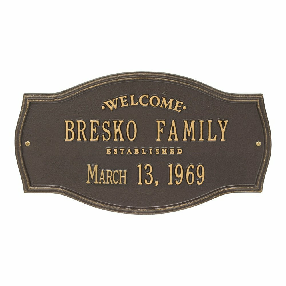 Heirloom Personalized Welcome Plaque | Plow & Hearth