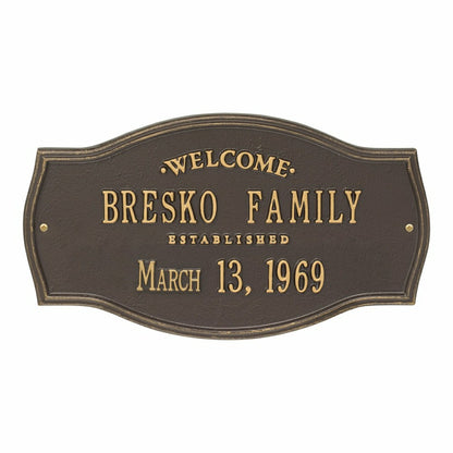 Heirloom Personalized Welcome Plaque | Plow & Hearth