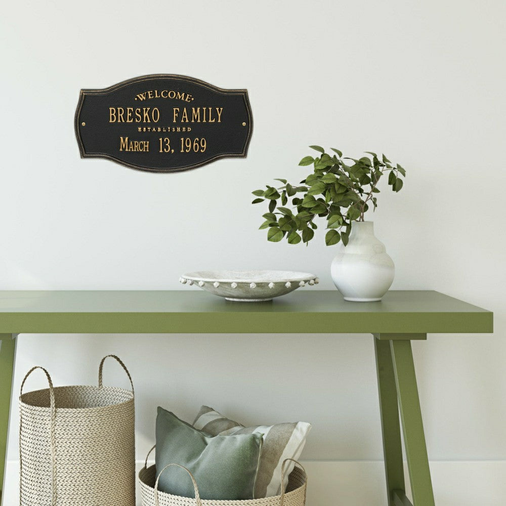 Heirloom Personalized Welcome Plaque | Plow & Hearth