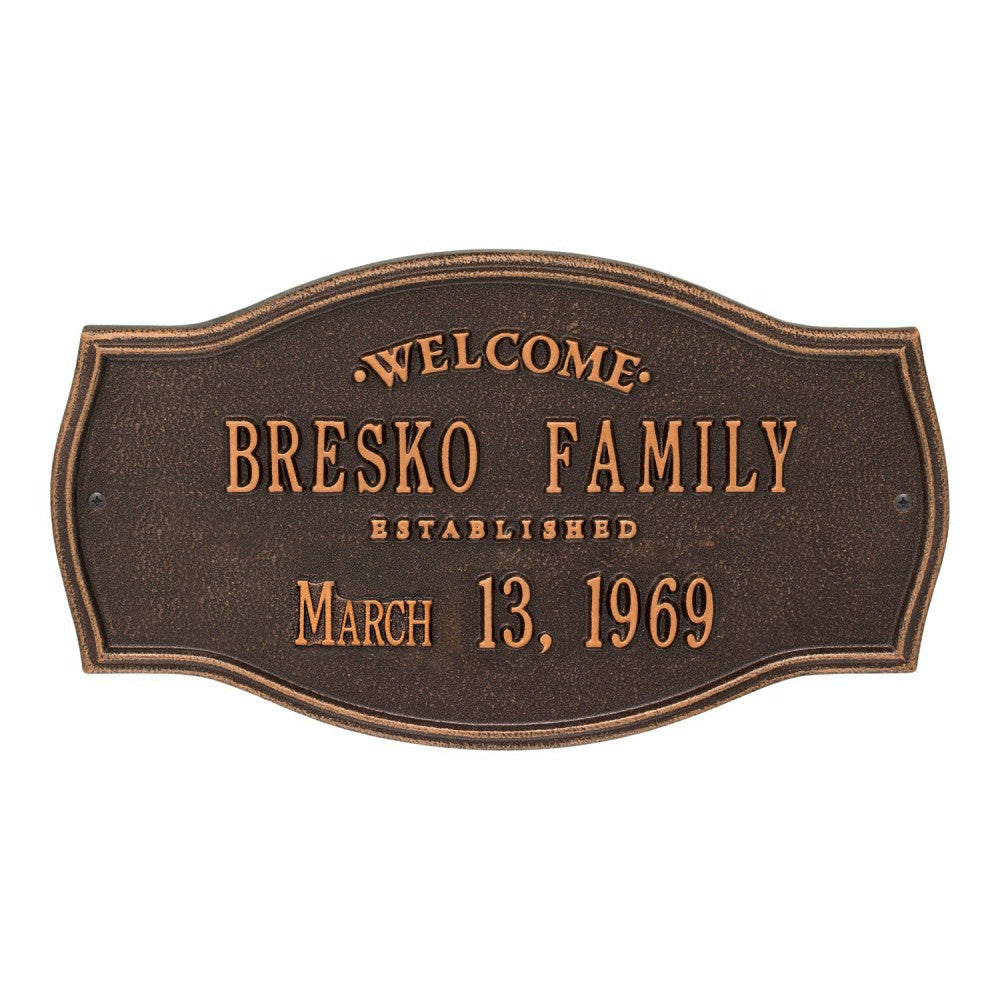 Heirloom Personalized Welcome Plaque | Plow & Hearth