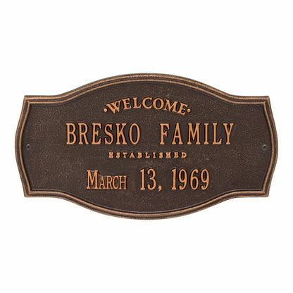 Heirloom Personalized Welcome Plaque | Plow & Hearth