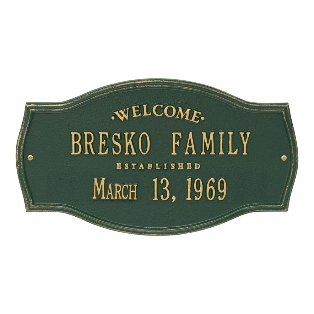 Heirloom Personalized Welcome Plaque | Plow & Hearth