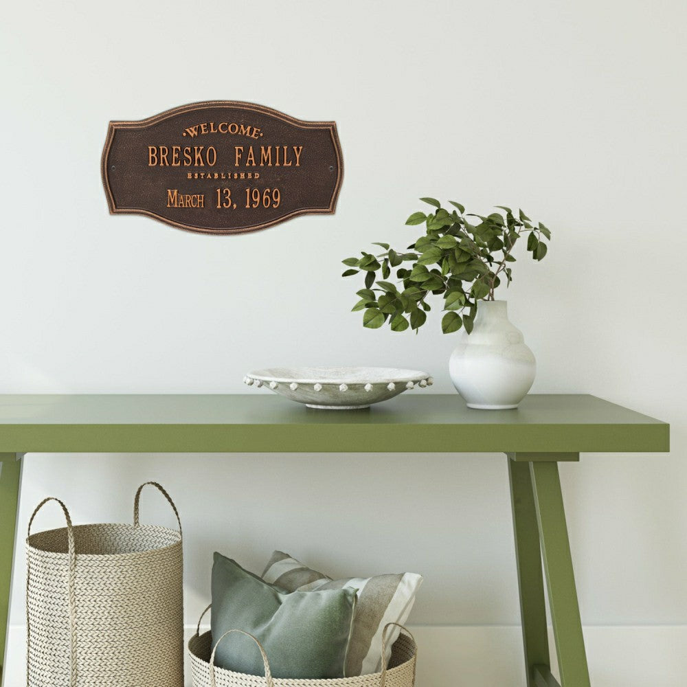 Heirloom Personalized Welcome Plaque | Plow & Hearth