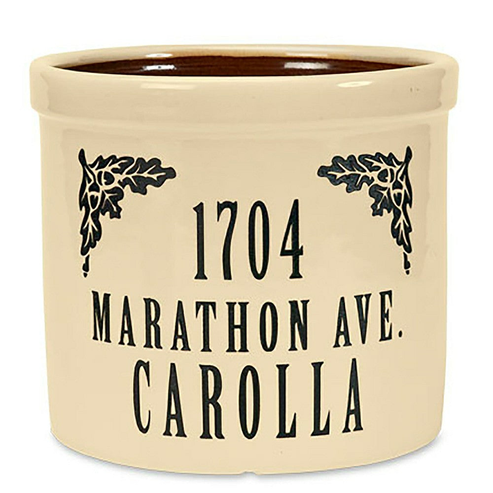 Personalized Crock With Name And Address | Plow & Hearth