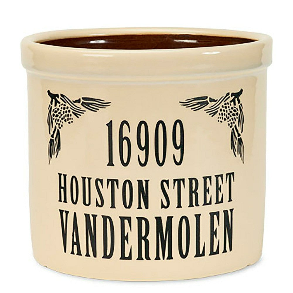 Personalized Crock With Name And Address | Plow & Hearth