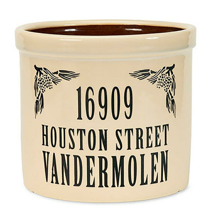 Personalized Crock With Name And Address | Plow & Hearth
