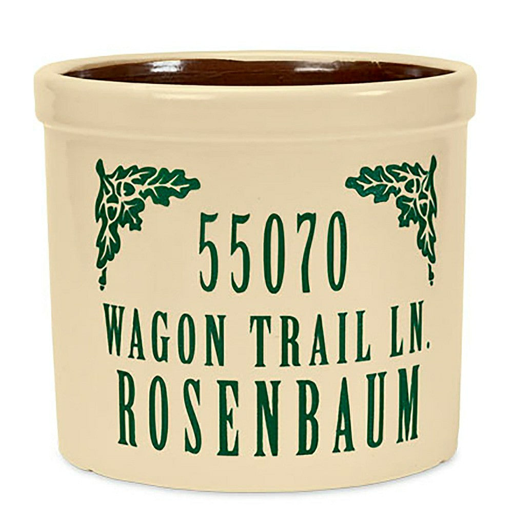 Personalized Crock With Name And Address | Plow & Hearth