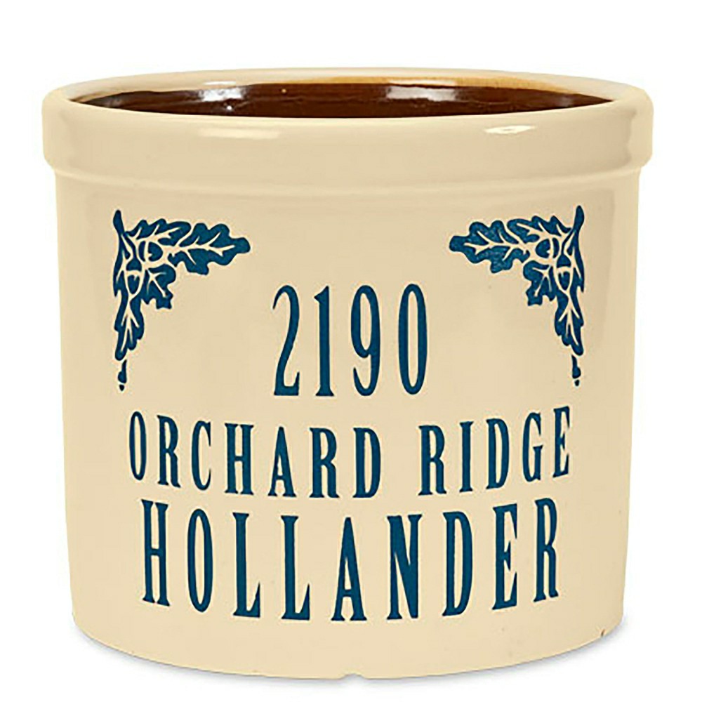 Personalized Crock With Name And Address | Plow & Hearth