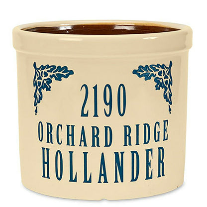 Personalized Crock With Name And Address | Plow & Hearth