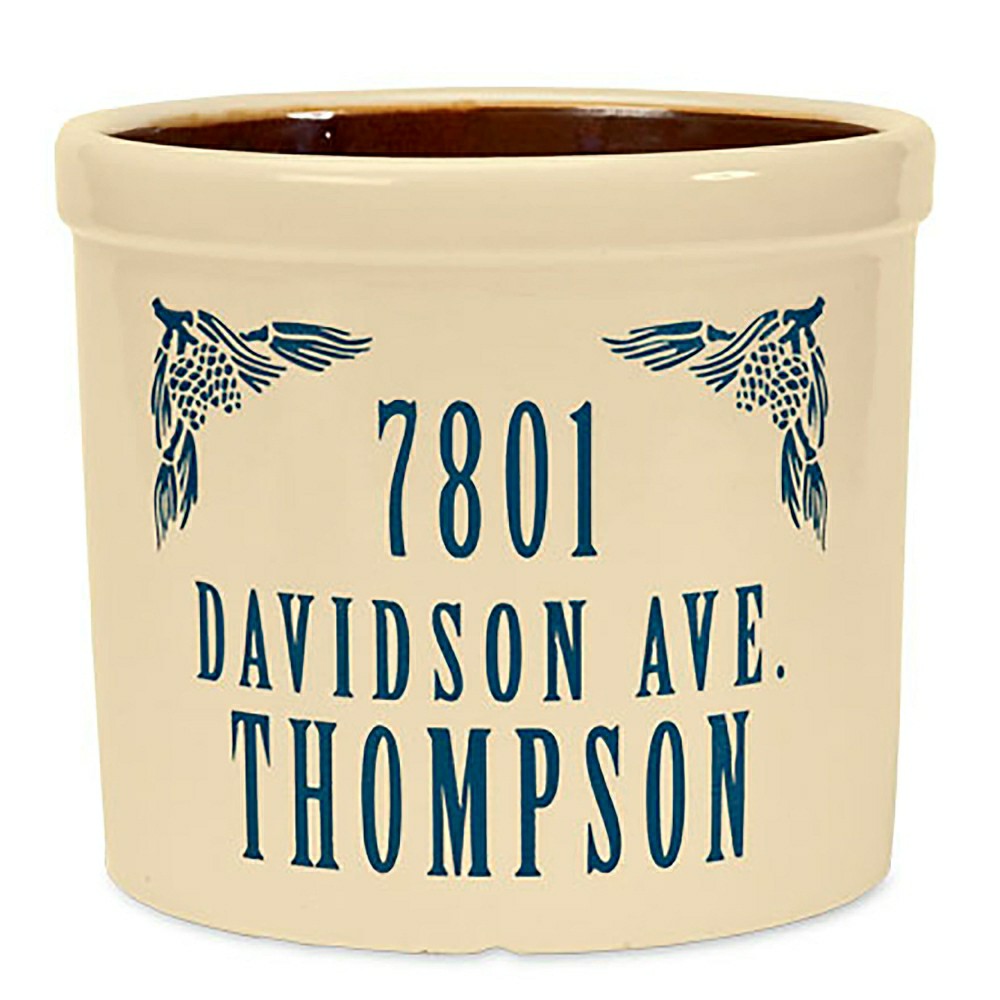 Personalized Crock With Name And Address | Plow & Hearth