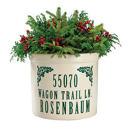 Personalized Crock With Name And Address | Plow & Hearth