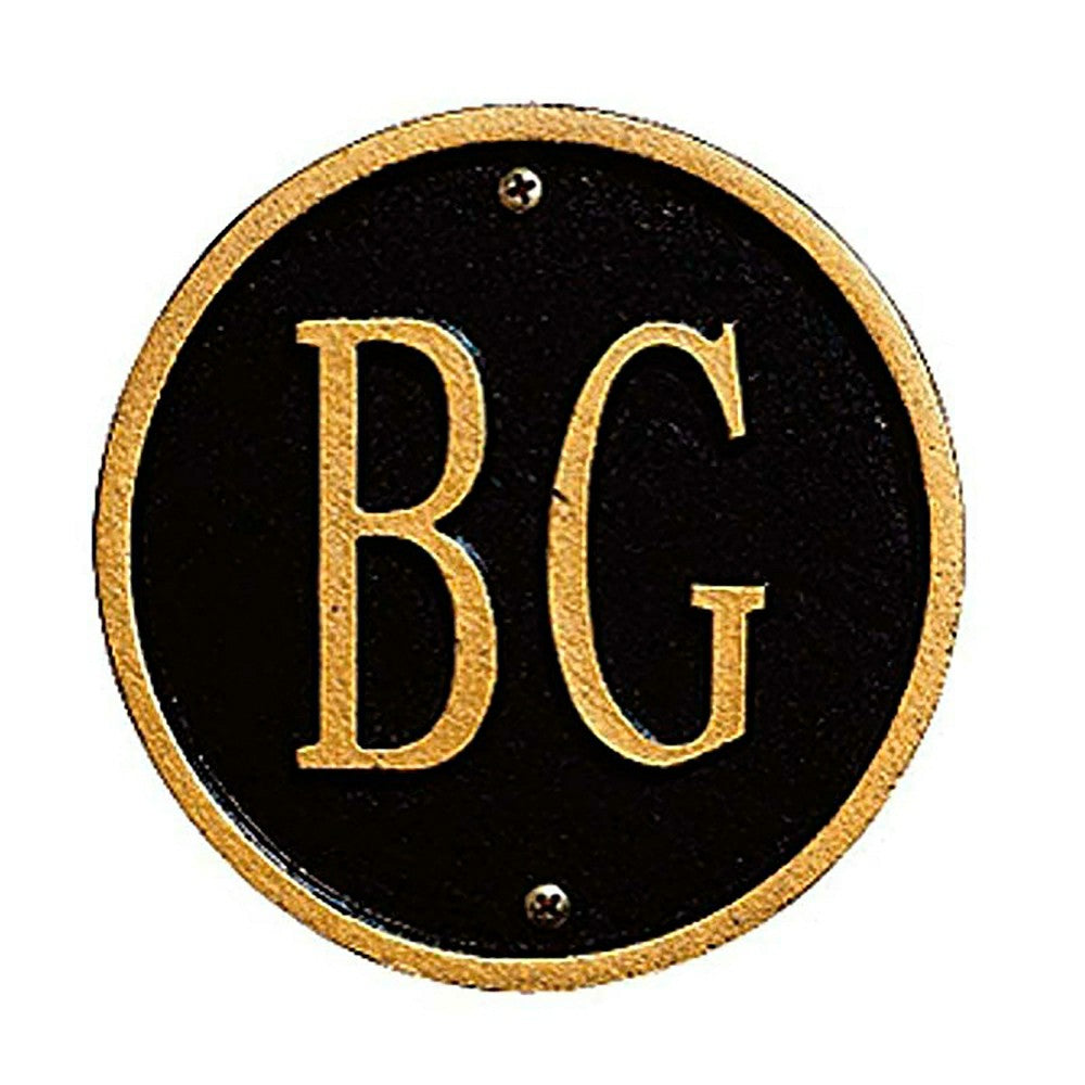 Aluminum Monogram Welcome Plaque | Plow & Hearth