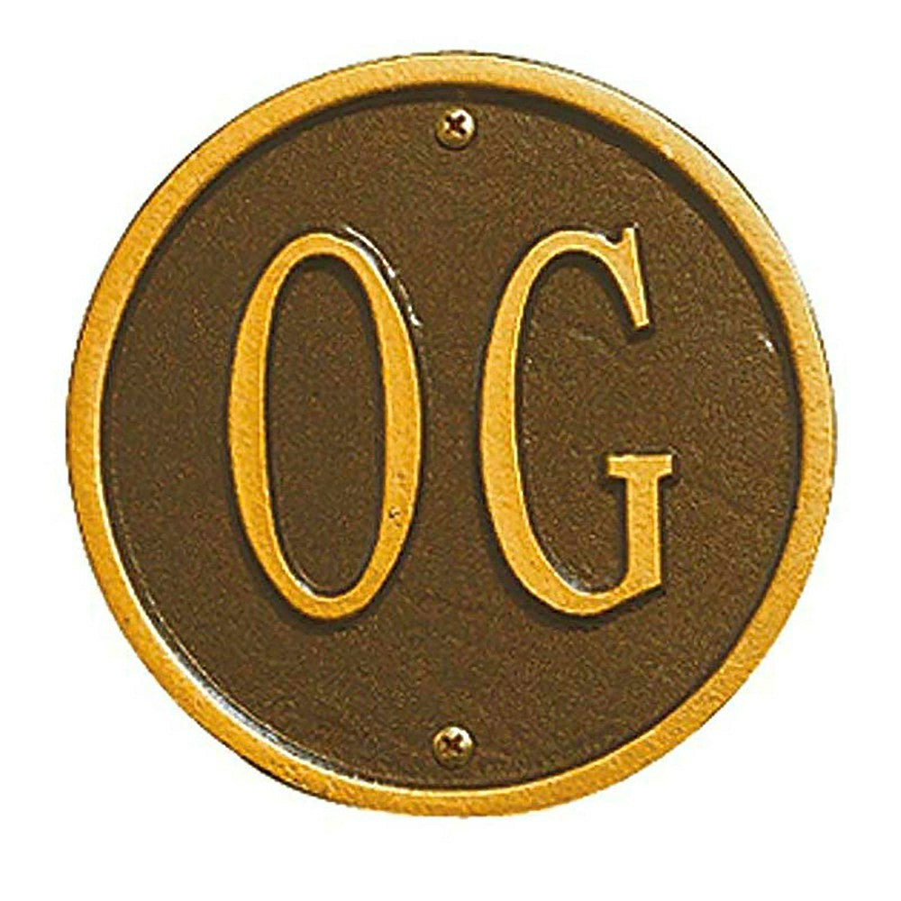 Aluminum Monogram Welcome Plaque | Plow & Hearth