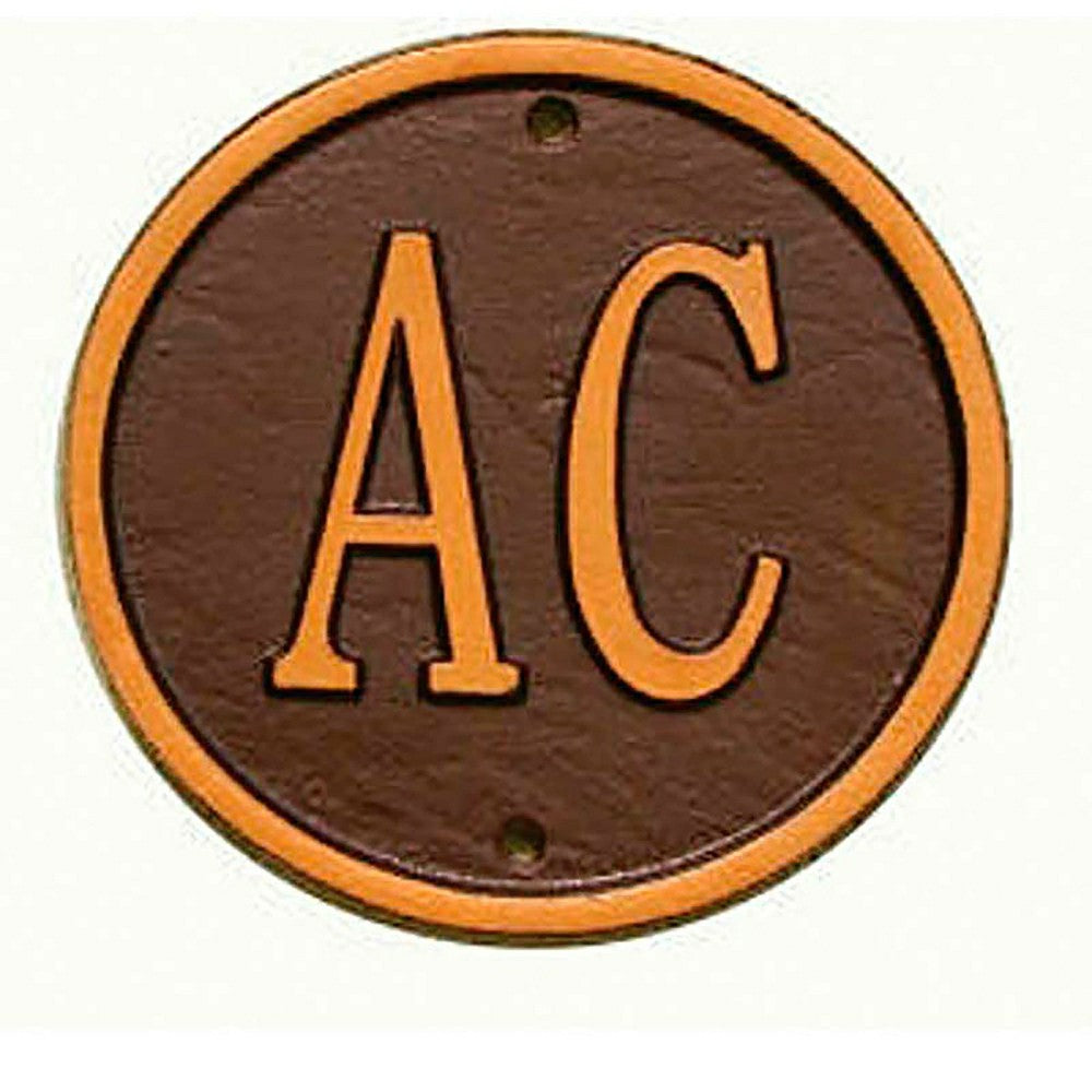 Aluminum Monogram Welcome Plaque | Plow & Hearth
