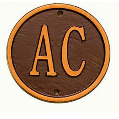 Aluminum Monogram Welcome Plaque | Plow & Hearth