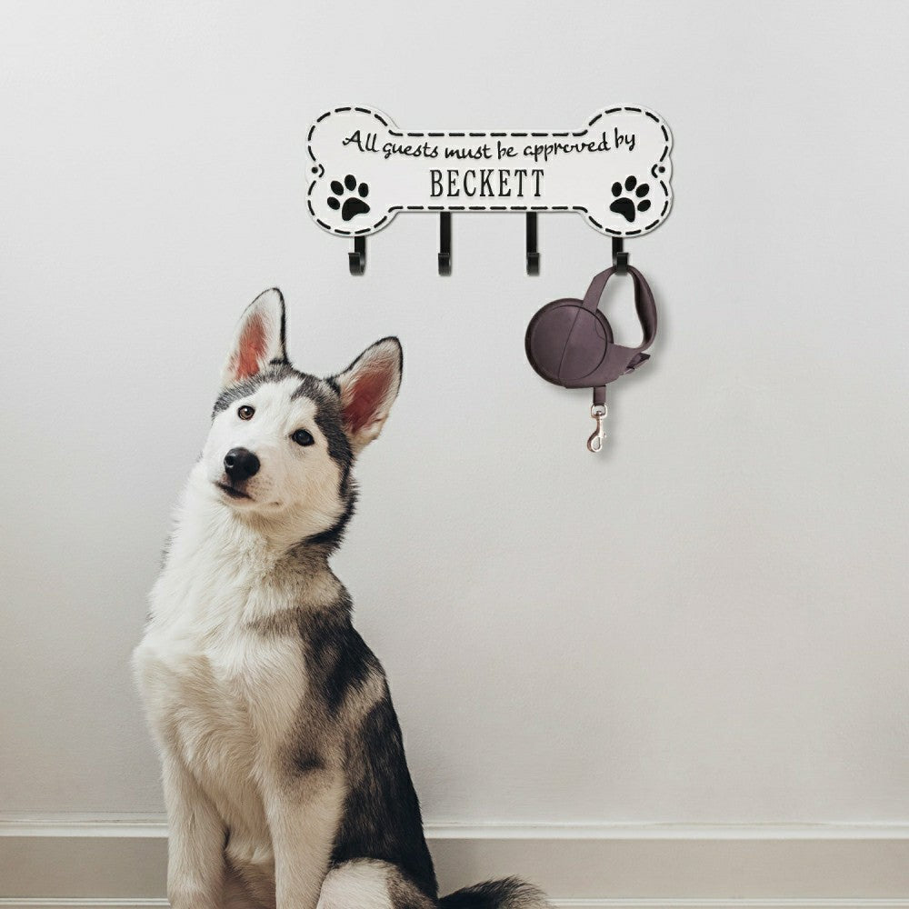 Beckett Paw Bone Hook Plaque, Black/Gold | Plow & Hearth