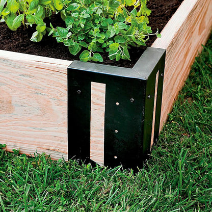 Steel Raised Bed Corner Brackets, Set of 4 | Plow & Hearth