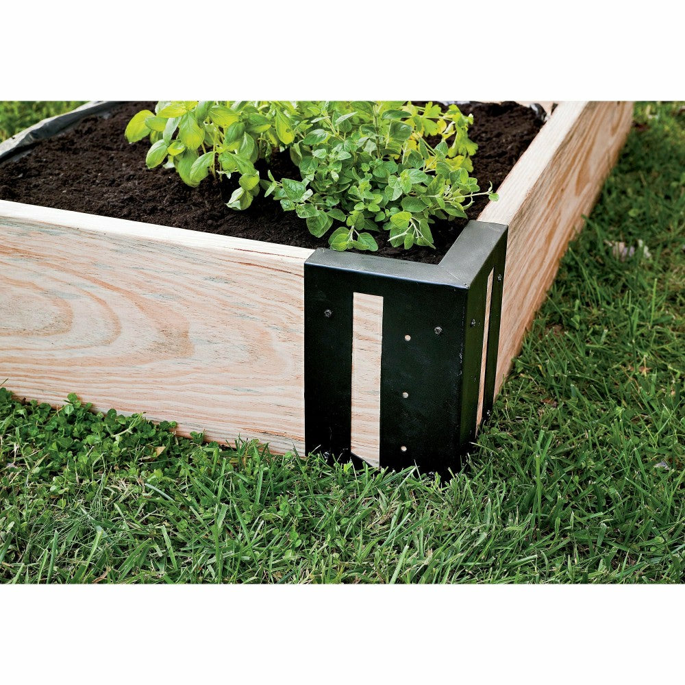 Steel Raised Bed Corner Brackets, Set of 4 | Plow & Hearth