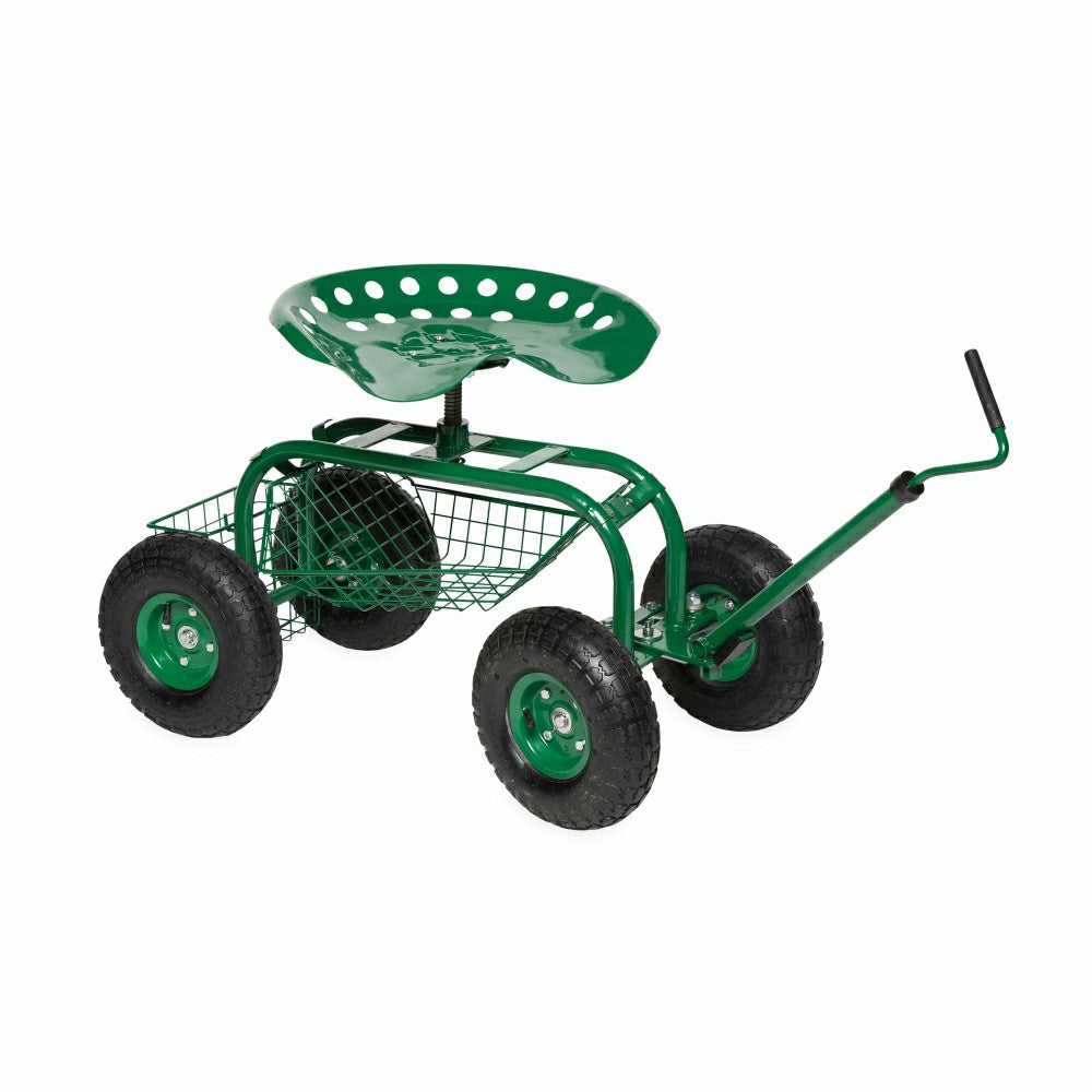 Green Rolling Scoot-N-Do Garden Seat | Plow & Hearth