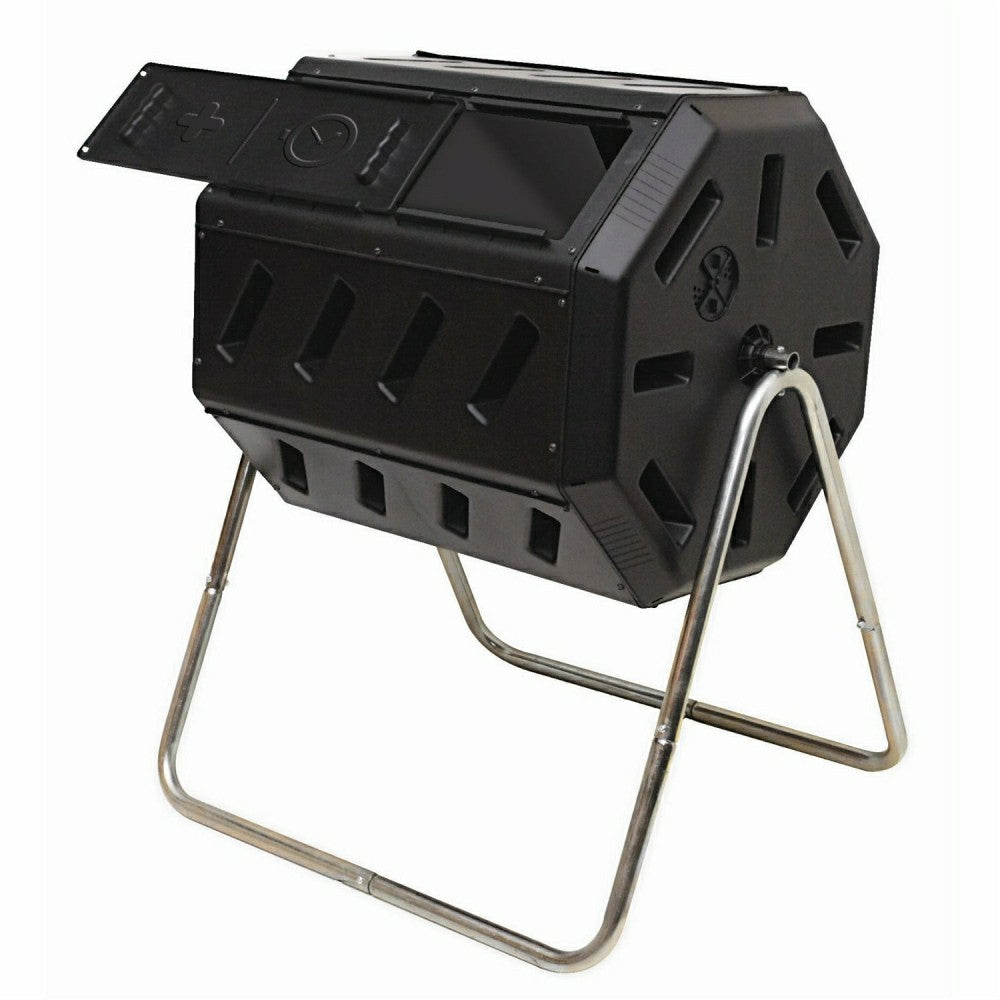37-Gallon Tumbling Compost Bin Tumbler Composter - 5 Cu. Ft. | Plow & Hearth