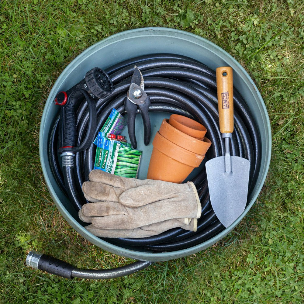 Key West Blue Verdegris Hose Pot with Lid | Plow & Hearth