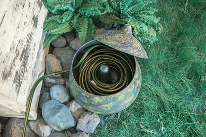 Copper Finish Acorn Hose Pot | Plow & Hearth