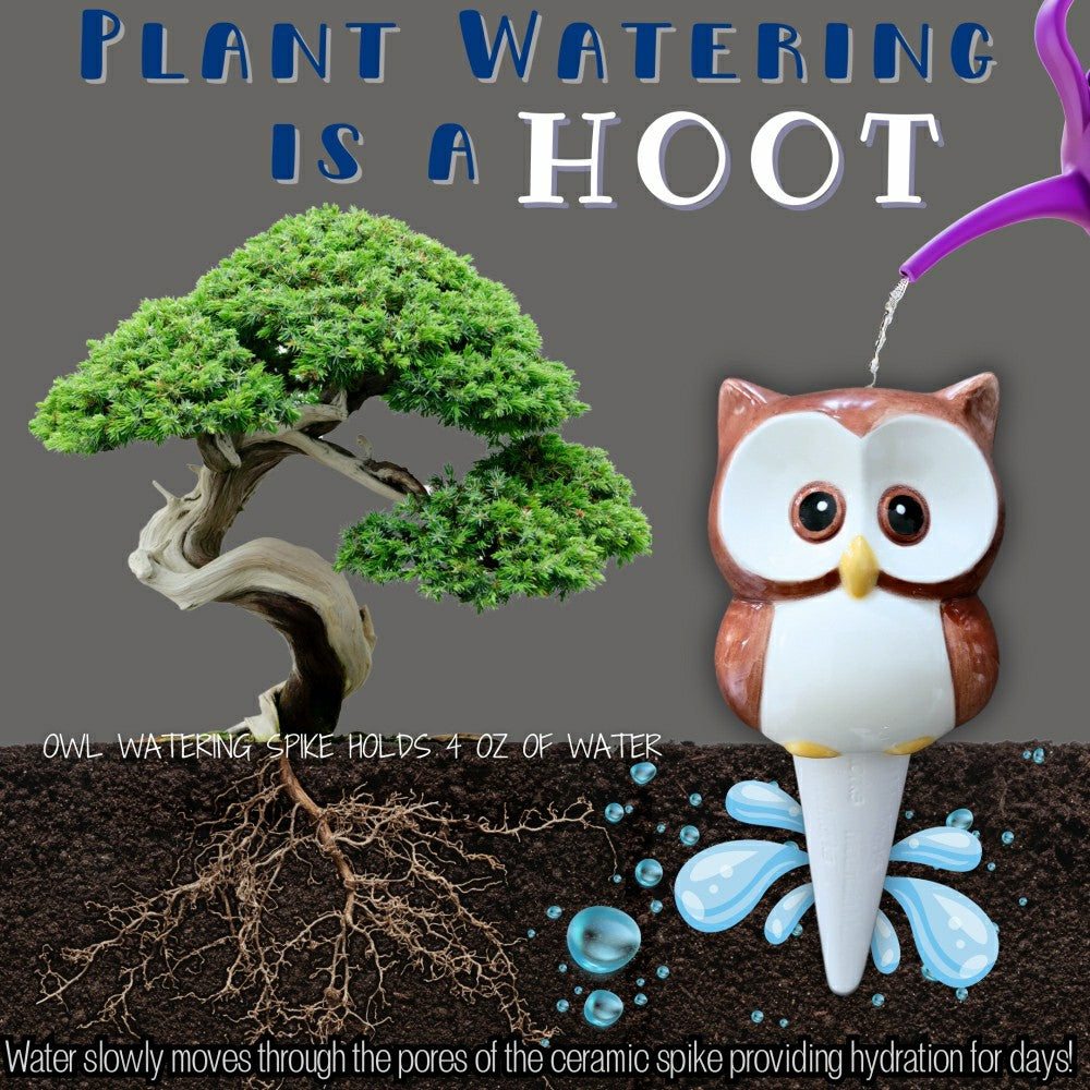 Owl Watering Spike | Plow & Hearth