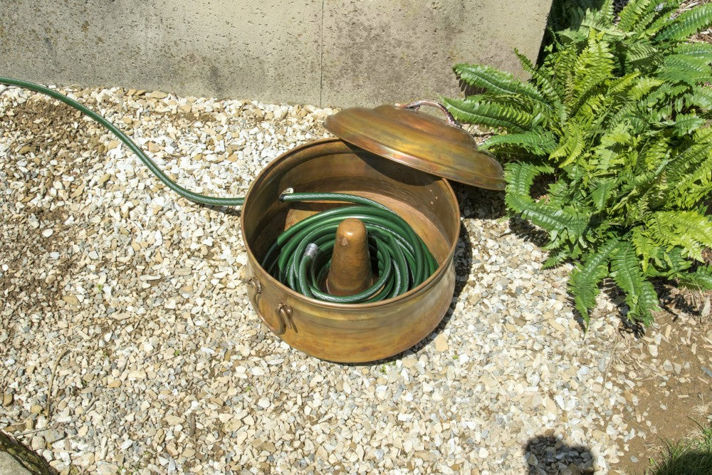 Copper Finish Hose Pot | Plow & Hearth