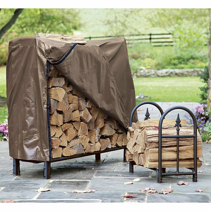 Medium Decorative Heavy-Duty Steel Wood Rack | Plow & Hearth