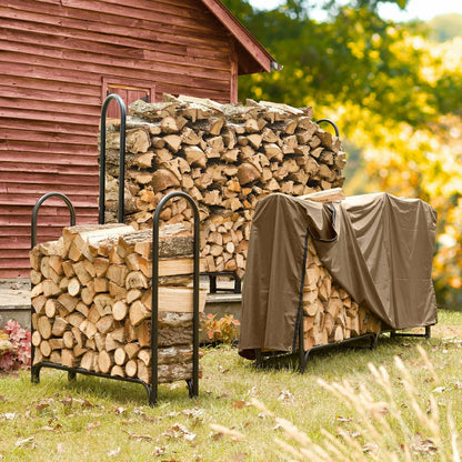 Extra Large Steel Log Rack | Plow & Hearth