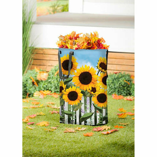 Sunflower Collapsible Yard Bag | Plow & Hearth
