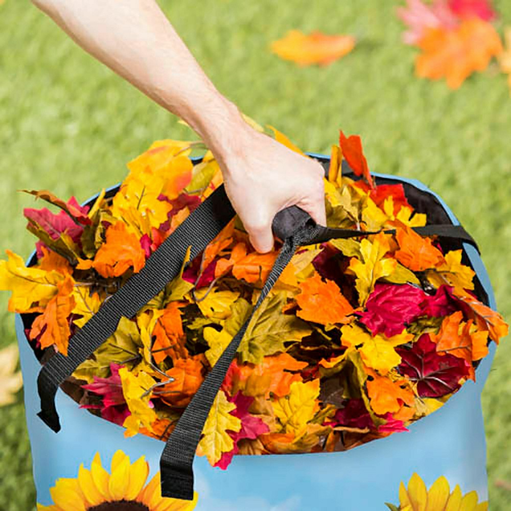 Sunflower Collapsible Yard Bag | Plow & Hearth