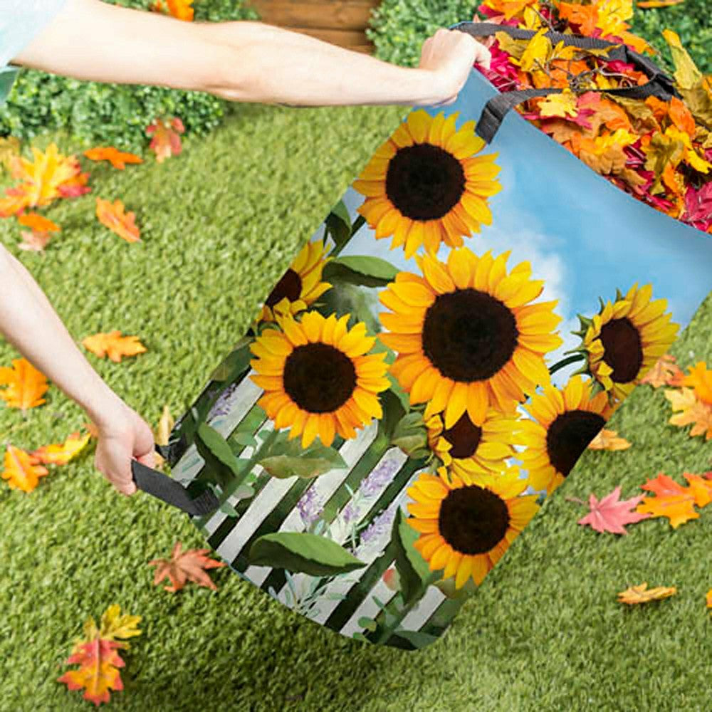 Sunflower Collapsible Yard Bag | Plow & Hearth