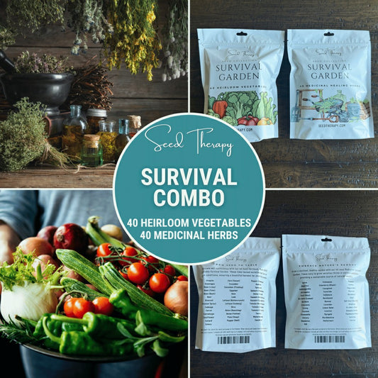 Survival Garden Combo – 40 Vegetable & 40 Medicinal Herb Varieties | Plow & Hearth