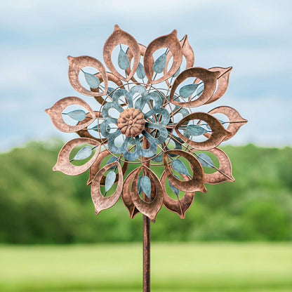 Copper Lily Wind Spinner | Plow & Hearth