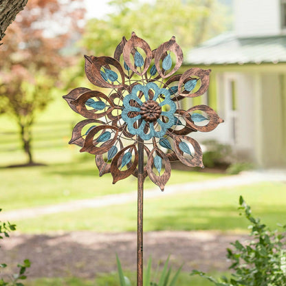 Copper Lily Wind Spinner | Plow & Hearth