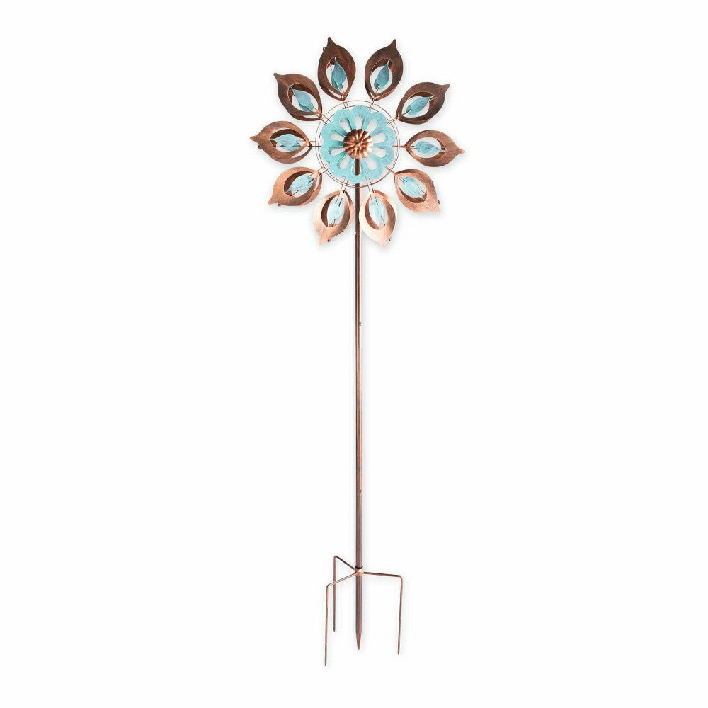Copper Lily Wind Spinner | Plow & Hearth