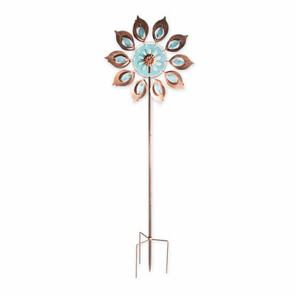 Copper Lily Wind Spinner | Plow & Hearth