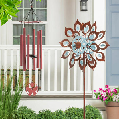 Copper Lily Wind Spinner | Plow & Hearth