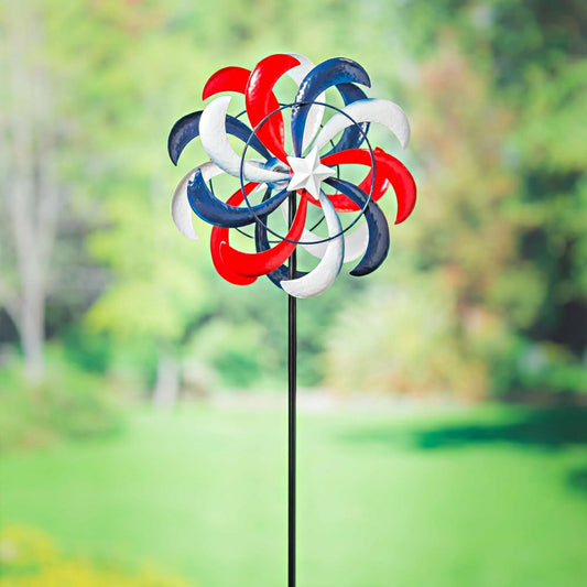 Red, White and Blue Wind Spinner | Plow & Hearth
