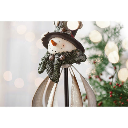 Christmas Snowman Garden Spinner | Plow & Hearth