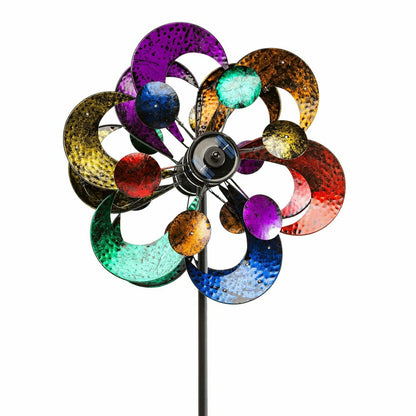 Gala 4-Blade Solar Wind Spinner | Plow & Hearth