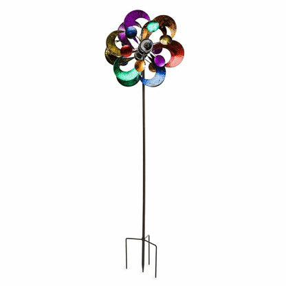 Gala 4-Blade Solar Wind Spinner | Plow & Hearth